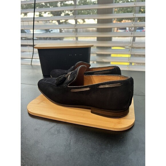 Sacoor Brothers Suede Deep Navy Blue Leather Loafers Made In Portugal  41 (8) main image 7